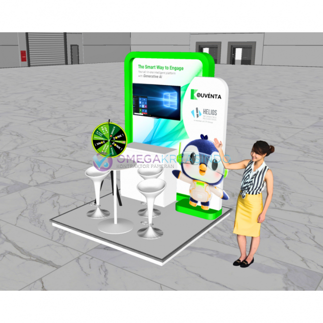 booth kouventa grab indonesia kontraktor pameran jakarta