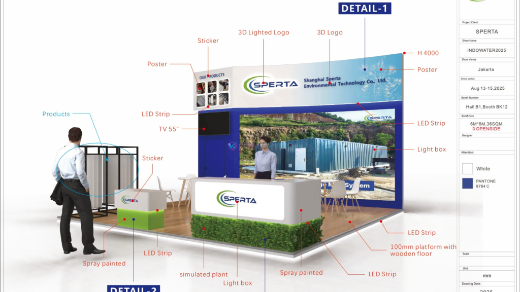 Desain Stand Pameran Indoor