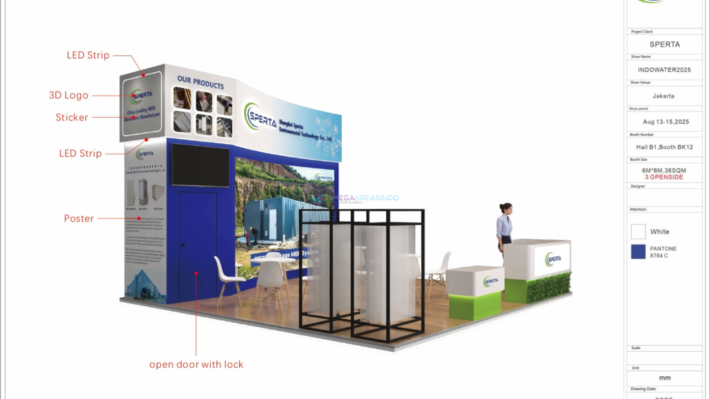 Desain Stand Pameran Indoor